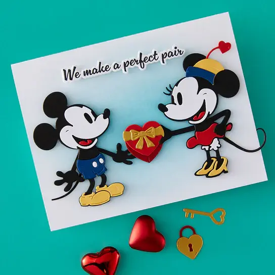 SPELLBINDERS SPELLBINDERS BETTERPRESS CLASSIC MOUSE COLLECTION LOVE SENTIMENTS PRESS & FOIL PLATE & DIE SET