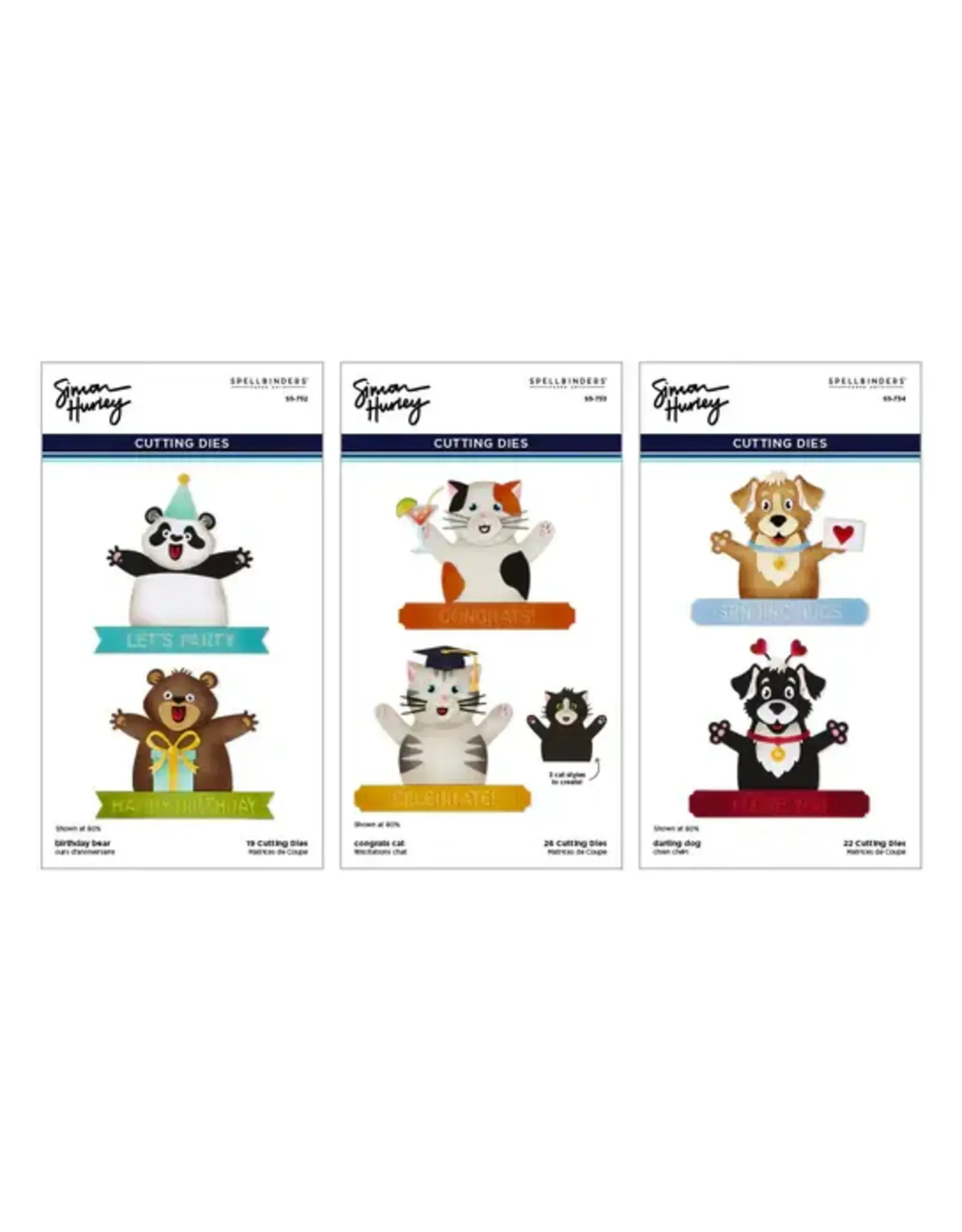 SPELLBINDERS SPELLBINDERS SIMON HURLEY SENDING HUGS DIE BUNDLE