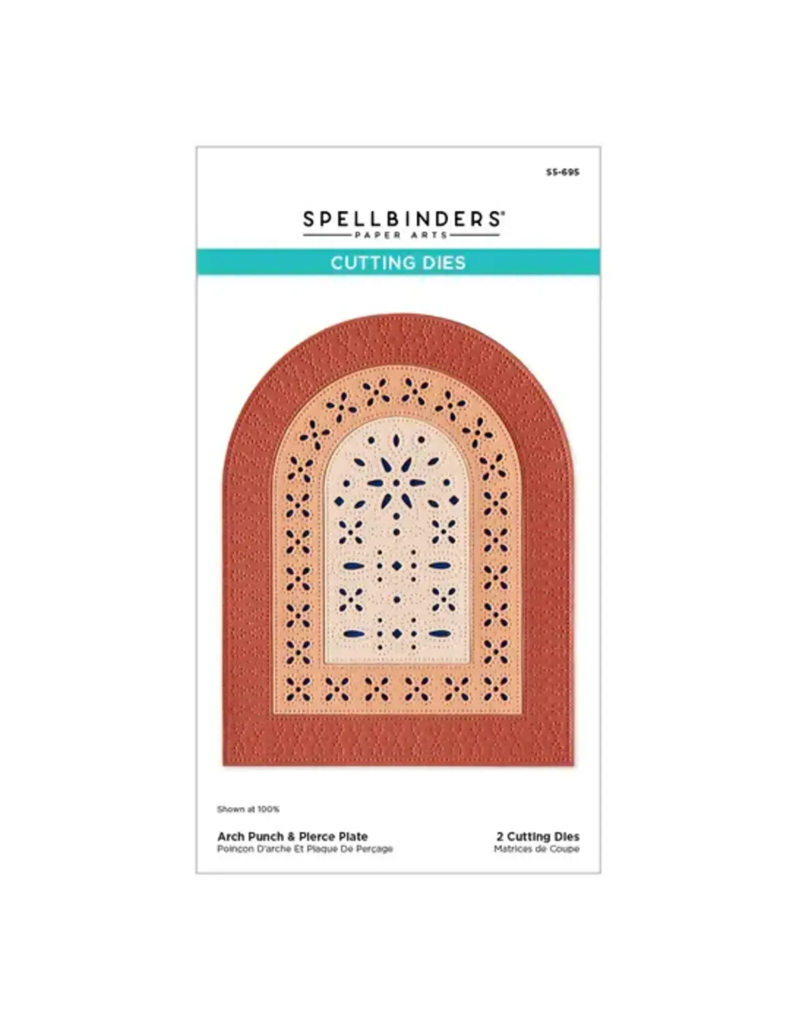 SPELLBINDERS SPELLBINDERS ARCH PUNCH & PIERCE PLATE ETCHED DIE SET