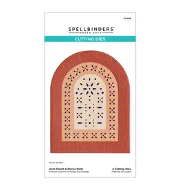 SPELLBINDERS SPELLBINDERS ARCH PUNCH & PIERCE PLATE ETCHED DIE SET