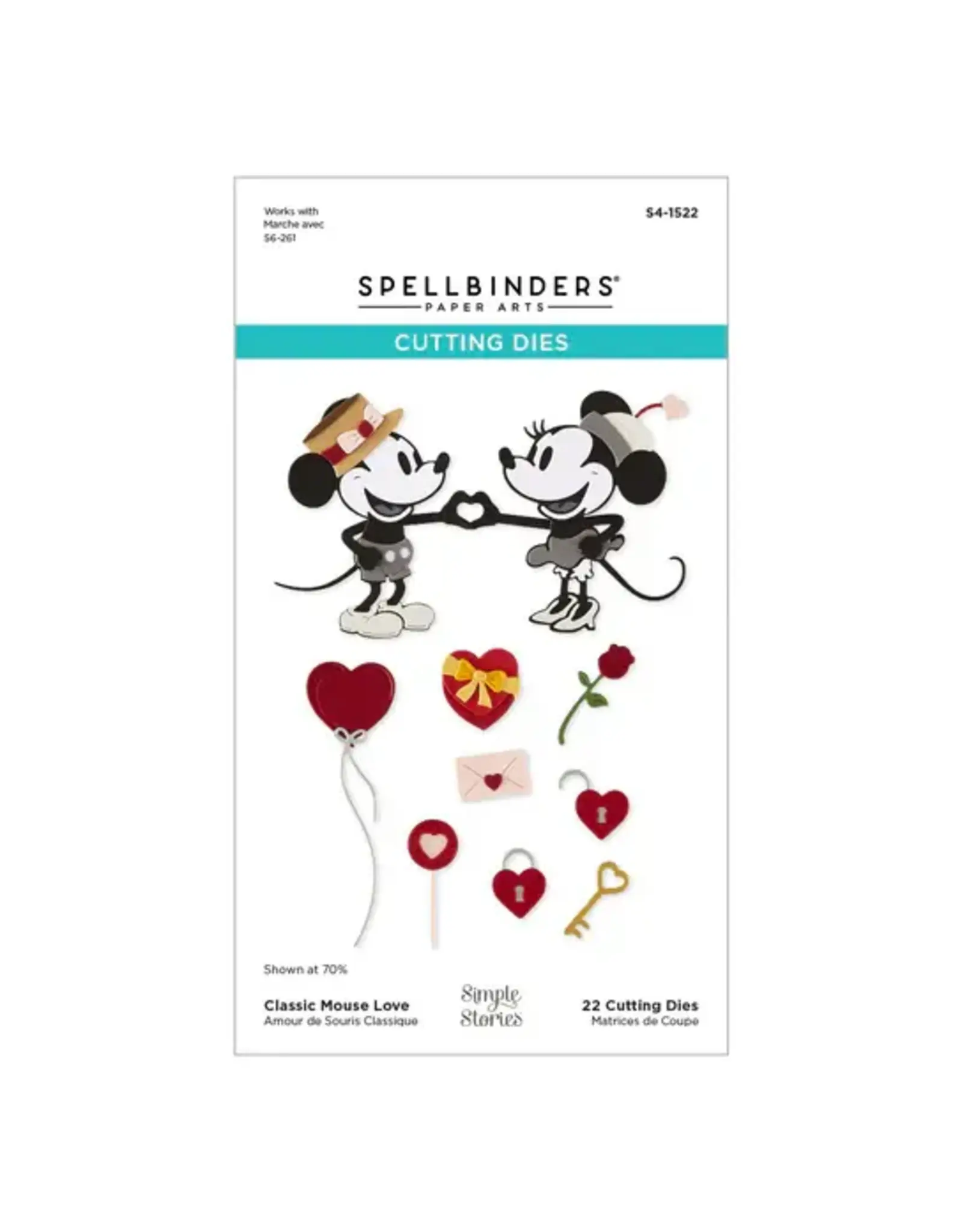 SPELLBINDERS SPELLBINDERS CLASSIC MOUSE LOVE DIE SET