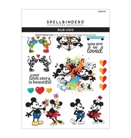 SPELLBINDERS SPELLBINDERS CLASSIC MOUSE LOVE RUB-ON TRANSFERS