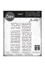 SIZZIX SIZZIX TIM HOLTZ BOLD TEXT #2 THINLITS DIE SET