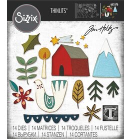 SIZZIX SIZZIX TIM HOLTZ FUNKY NORDIC THINLITS DIE SET