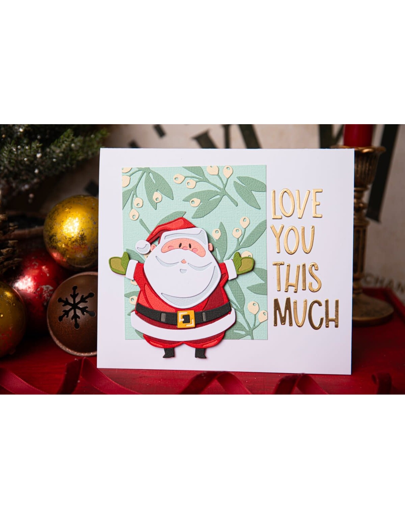 SIZZIX SIZZIX TIM HOLTZ THINLITS SANTA GREETINGS COLORIZE DIE SET