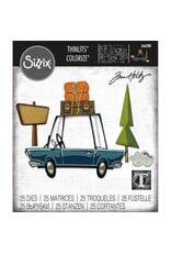 SIZZIX SIZZIX TIM HOLTZ THINLITS ROAD TRIP COLORIZE DIE SET