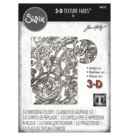 SIZZIX SIZZIX TIM HOLTZ 3D TEXTURE FADES ENTANGLED A6 EMBOSSING FOLDER