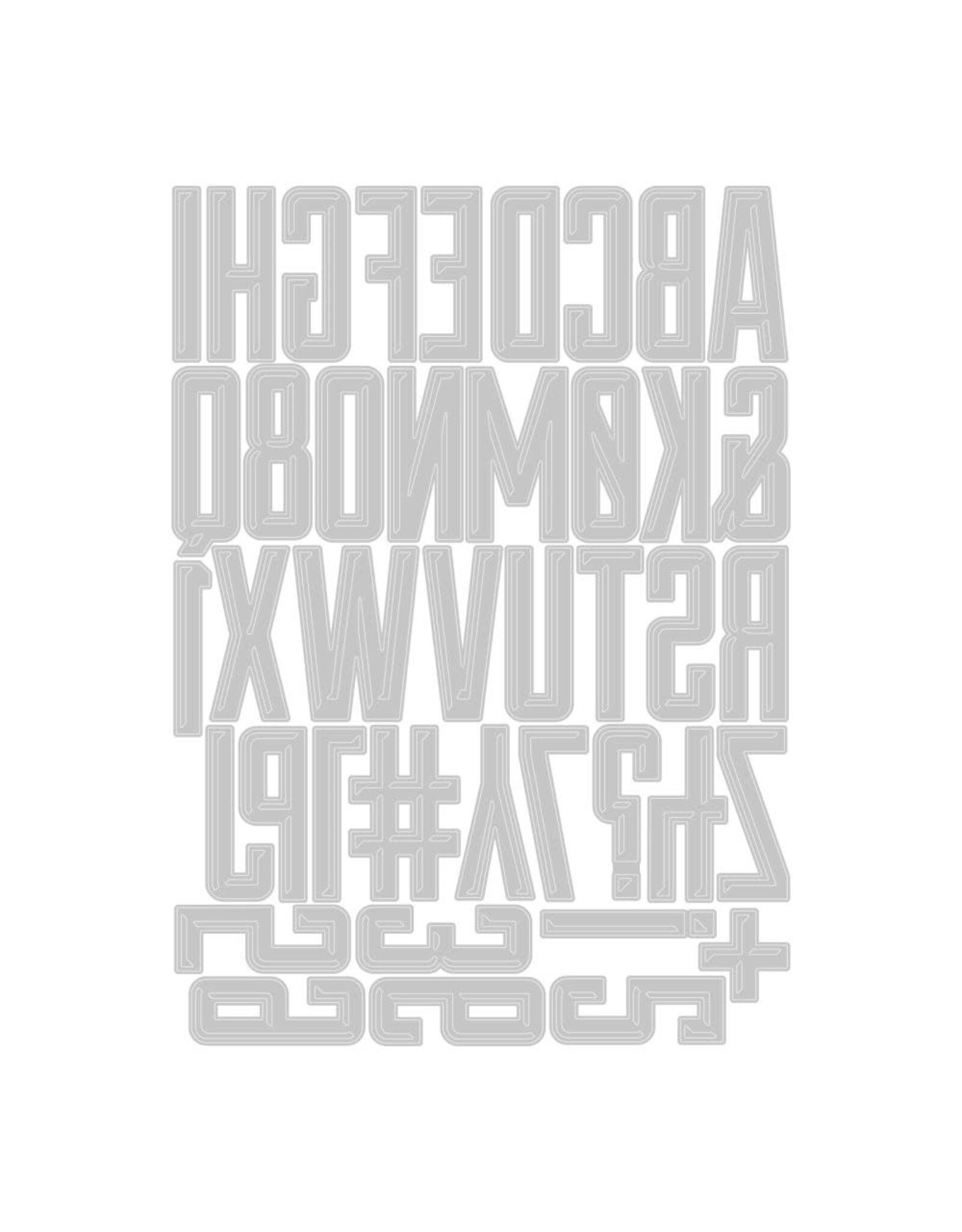 SIZZIX SIZZIX TIM HOLTZ THINLITS ALPHANUMERIC EMPORIUM DIE SET