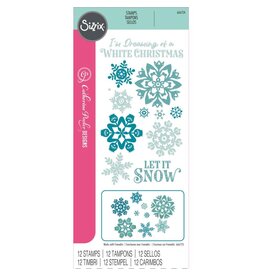 SIZZIX SIZZIX CATHERINE POOLER DESIGNS WHITE CHRISTMAS CLEAR STAMP SET
