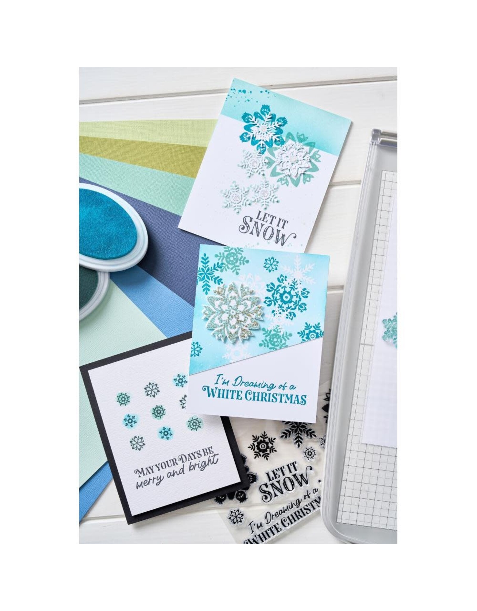 SIZZIX SIZZIX CATHERINE POOLER DESIGNS WHITE CHRISTMAS CLEAR STAMP SET