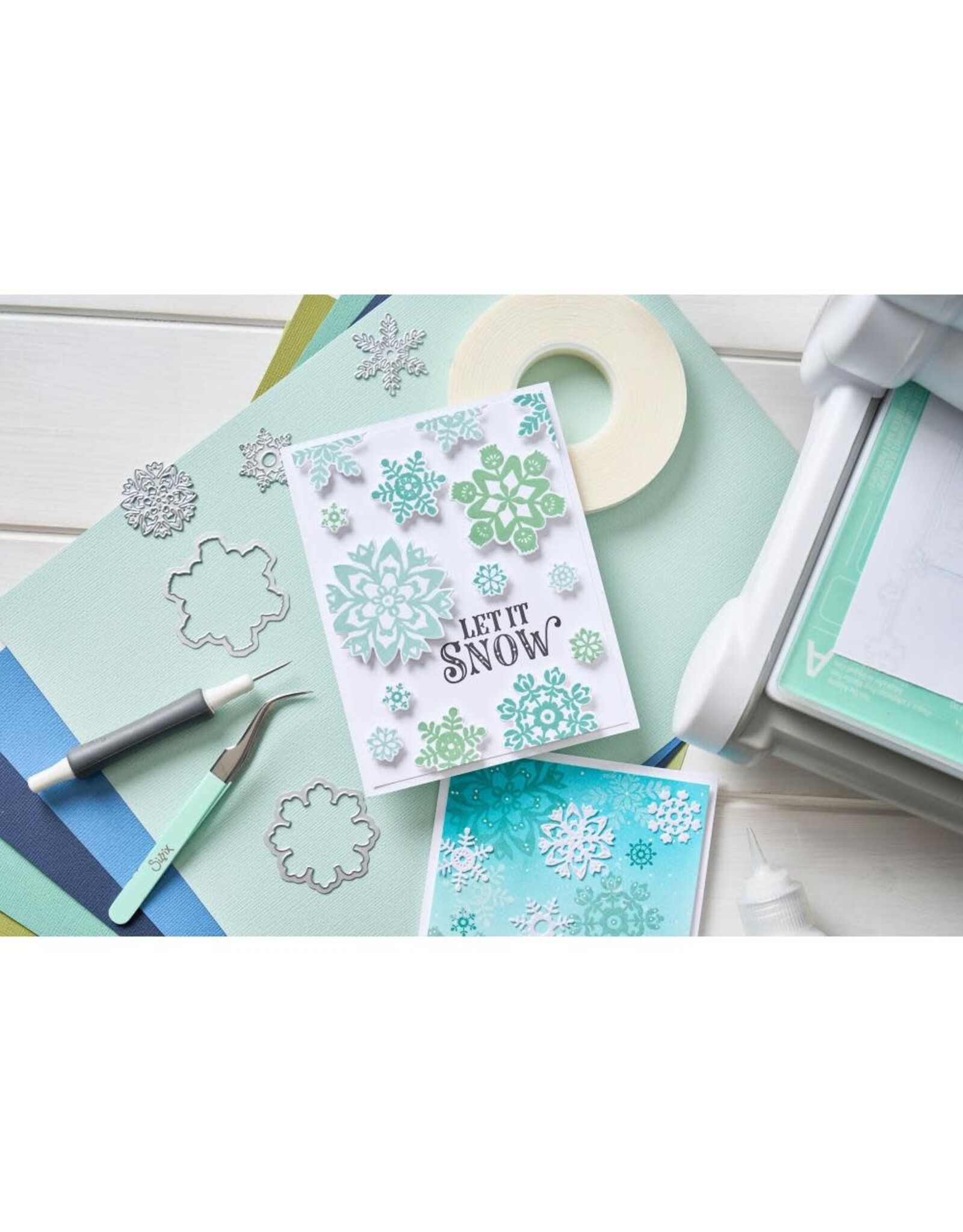 SIZZIX SIZZIX CATHERINE POOLER DESIGNS WHITE CHRISTMAS #2 FRAMELITS DIE SET