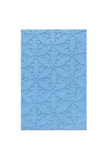 SIZZIX SIZZIX EILEEN HULL TEXTURED IMPRESSIONS TABLECLOTH A6 EMBOSSING FOLDER