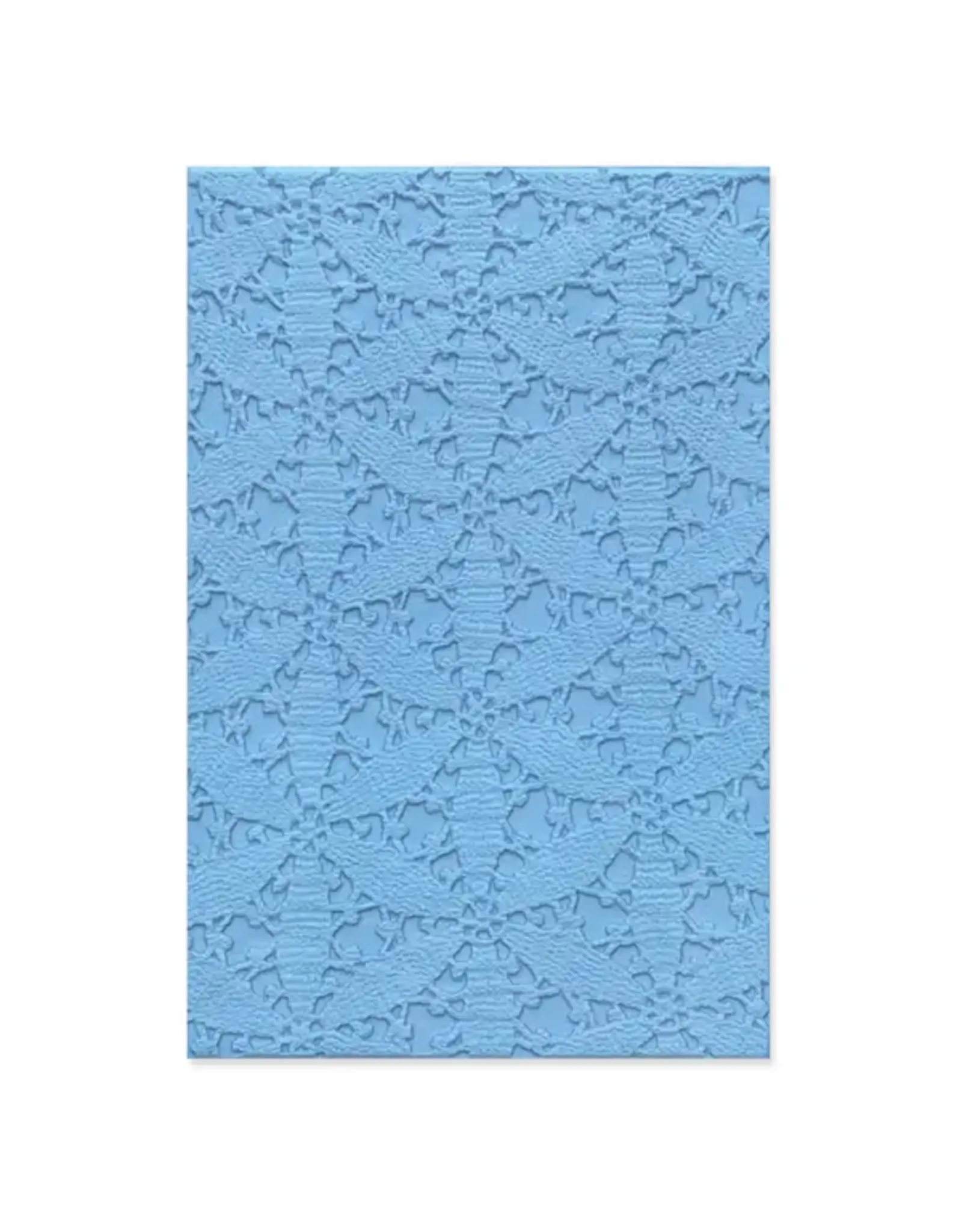 SIZZIX SIZZIX EILEEN HULL TEXTURED IMPRESSIONS TABLECLOTH A6 EMBOSSING FOLDER