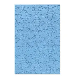 SIZZIX SIZZIX EILEEN HULL TEXTURED IMPRESSIONS TABLECLOTH A6 EMBOSSING FOLDER