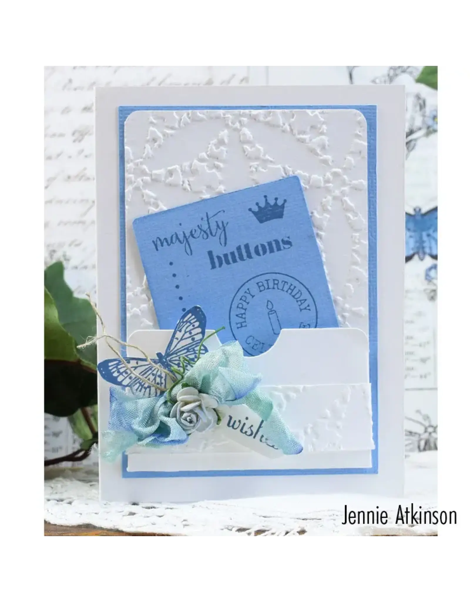 SIZZIX SIZZIX EILEEN HULL TEXTURED IMPRESSIONS TABLECLOTH A6 EMBOSSING FOLDER