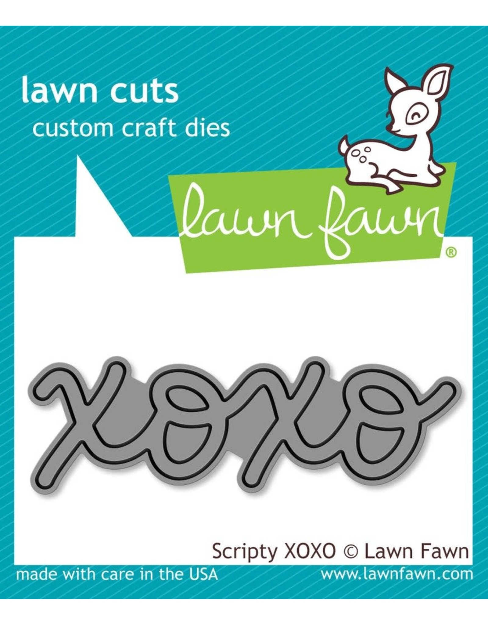 LAWN FAWN LAWN FAWN SCRIPTY XOXO DIE