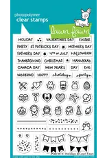 LAWN FAWN LAWN FAWN PLAN ON IT HOLIDAYS CLEAR STAMP SET