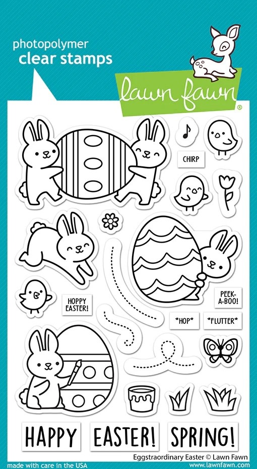 LAWN FAWN LAWN FAWN EGGSTRAORDINARY EASTER CLEAR STAMP SET