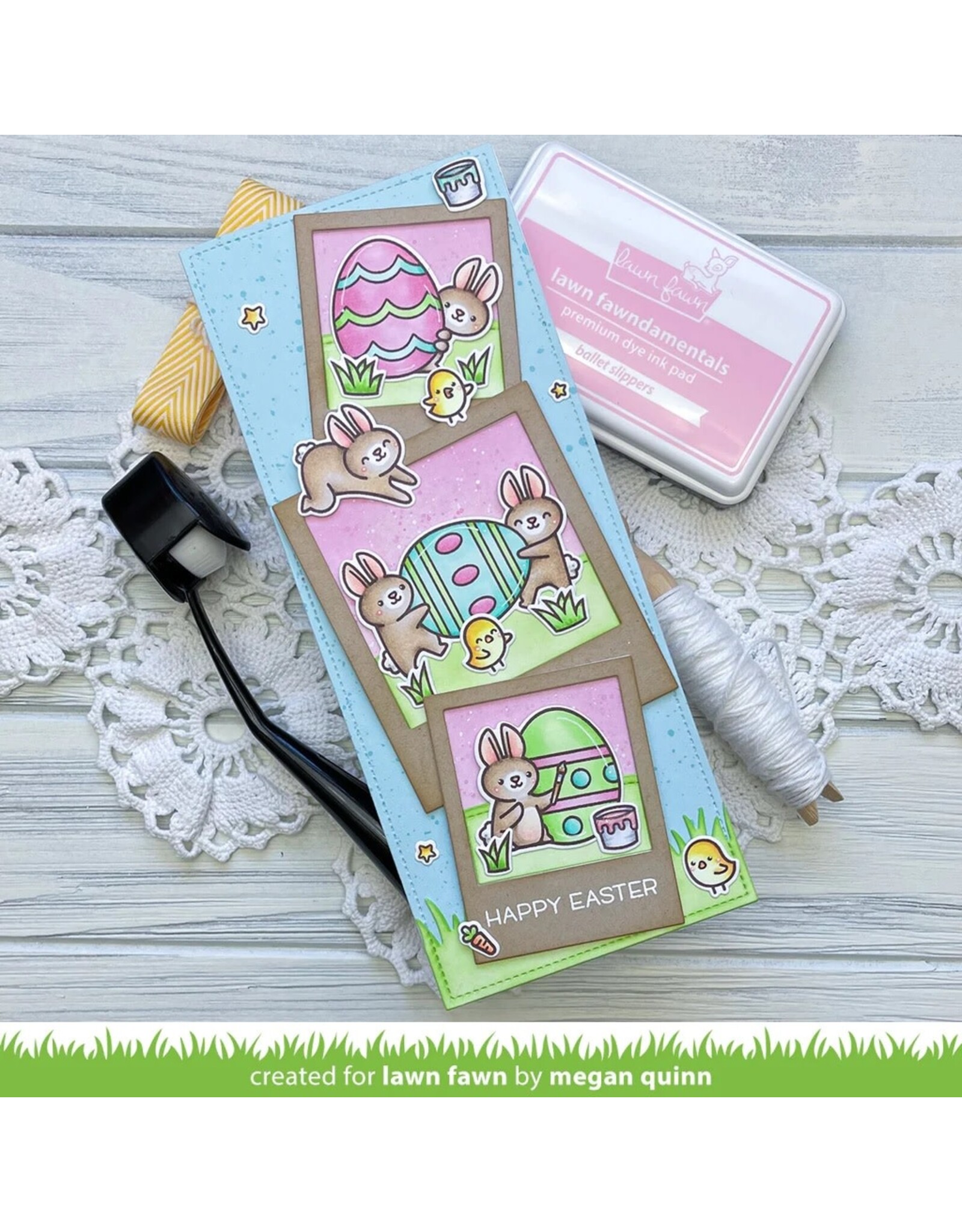LAWN FAWN LAWN FAWN EGGSTRAORDINARY EASTER CLEAR STAMP SET