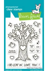 LAWN FAWN LAWN FAWN HEART TREE CLEAR STAMP SET