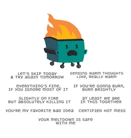 SPELLBINDERS SPELLBINDERS DUMPSTER FIRE CLEAR STAMP & DIE SET