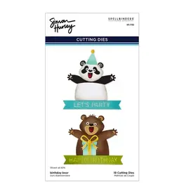 SPELLBINDERS SPELLBINDERS SIMON HURLEY SENDING HUGS COLLECTION BIRTHDAY BEAR DIE SET