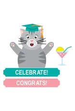 SPELLBINDERS SPELLBINDERS SIMON HURLEY SENDING HUGS COLLECTION CONGRATS CAT DIE SET