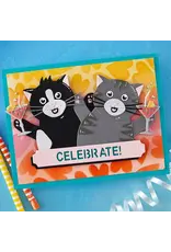 SPELLBINDERS SPELLBINDERS SIMON HURLEY SENDING HUGS COLLECTION CONGRATS CAT DIE SET