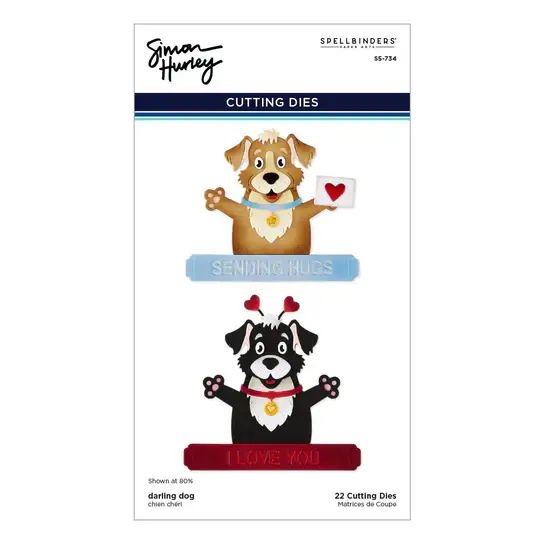 SPELLBINDERS SPELLBINDERS SIMON HURLEY SENDING HUGS COLLECTION DARLING DOG DIE SET