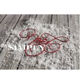 SIMPLY GRAPHIC SIMPLY GRAPHIC DIES NOËL EN VOLUTES DIE SET