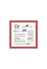 SIMPLY GRAPHIC SIMPLY GRAPHIC PLANCHE C'EST NOËL CLEAR STAMP SET