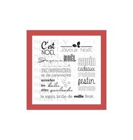 SIMPLY GRAPHIC SIMPLY GRAPHIC PLANCHE C'EST NOËL CLEAR STAMP SET