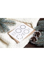 SIMPLY GRAPHIC SIMPLY GRAPHIC PLANCHE COURONNE DE FÊTES CLEAR STAMP SET