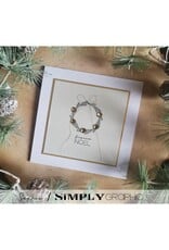 SIMPLY GRAPHIC SIMPLY GRAPHIC PLANCHE COURONNE DE FÊTES CLEAR STAMP SET