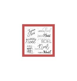 SIMPLY GRAPHIC SIMPLY GRAPHIC PLANCHE JOYEUX NOËL EN VARIATIONS CLEAR STAMP SET
