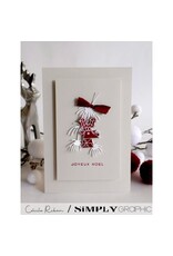 SIMPLY GRAPHIC SIMPLY GRAPHIC PLANCHE NOËL ART DÉCO CLEAR STAMP SET