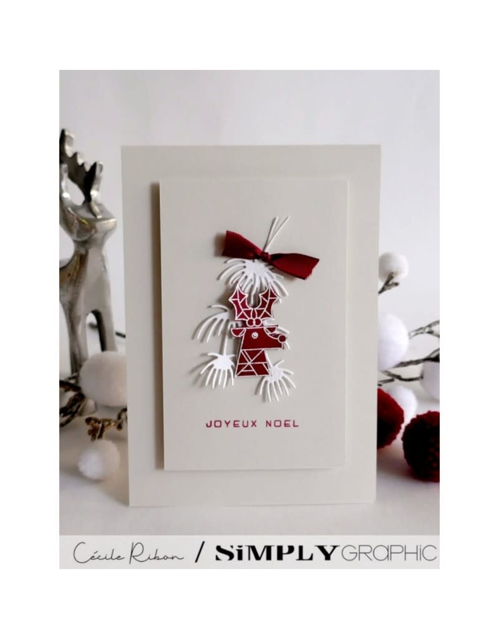 SIMPLY GRAPHIC SIMPLY GRAPHIC PLANCHE NOËL ART DÉCO CLEAR STAMP SET