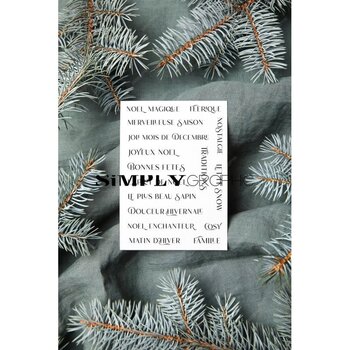 SIMPLY GRAPHIC SIMPLY GRAPHIC PLANCHE NOËL ENCHANTEUR CLEAR STAMP SET