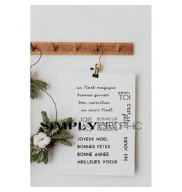 SIMPLY GRAPHIC SIMPLY GRAPHIC PLANCHE UN NOËL MAGIQUE CLEAR STAMP SET