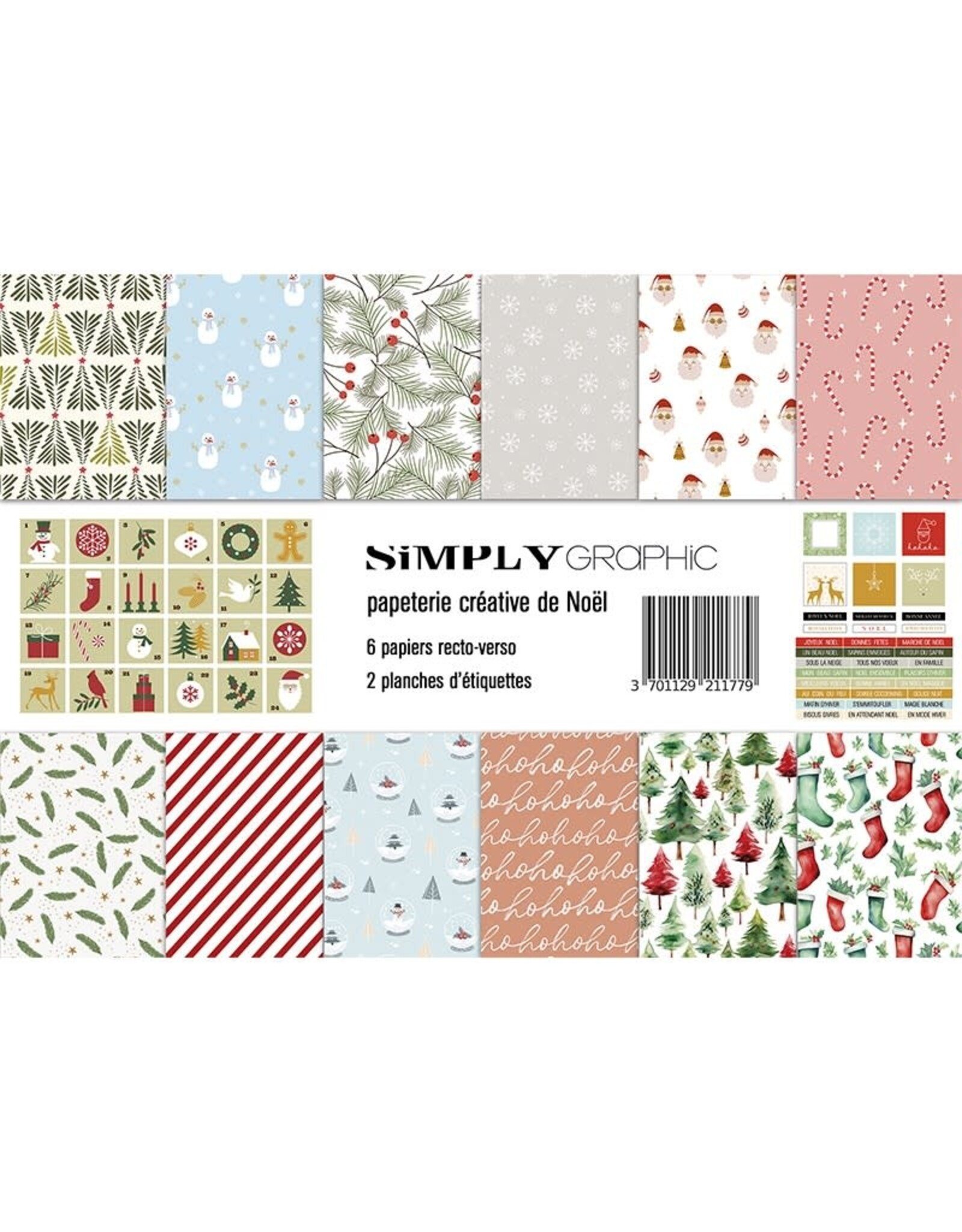 SIMPLY GRAPHIC SIMPLY GRAPHIC PAPETERIE CRÉATIVE DE NOËL