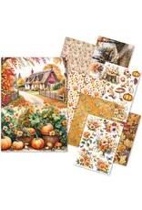 CIAO BELLA CIAO BELLA CRAFTMIX HELLO FALL MIXED A5 RICE PAPER 8/PK