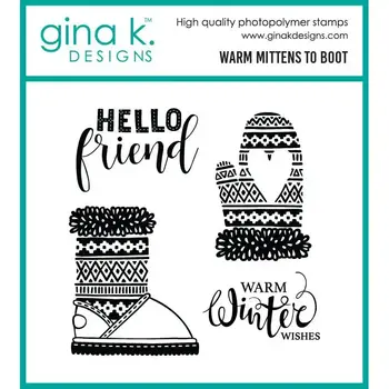 GINA K DESIGNS GINA K. DESIGNS WARM MITTENS TO BOOT CLEAR STAMP SET