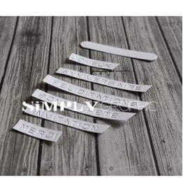 SIMPLY GRAPHIC SIMPLY GRAPHIC DIES TEXTES CARTERIE DIE SET