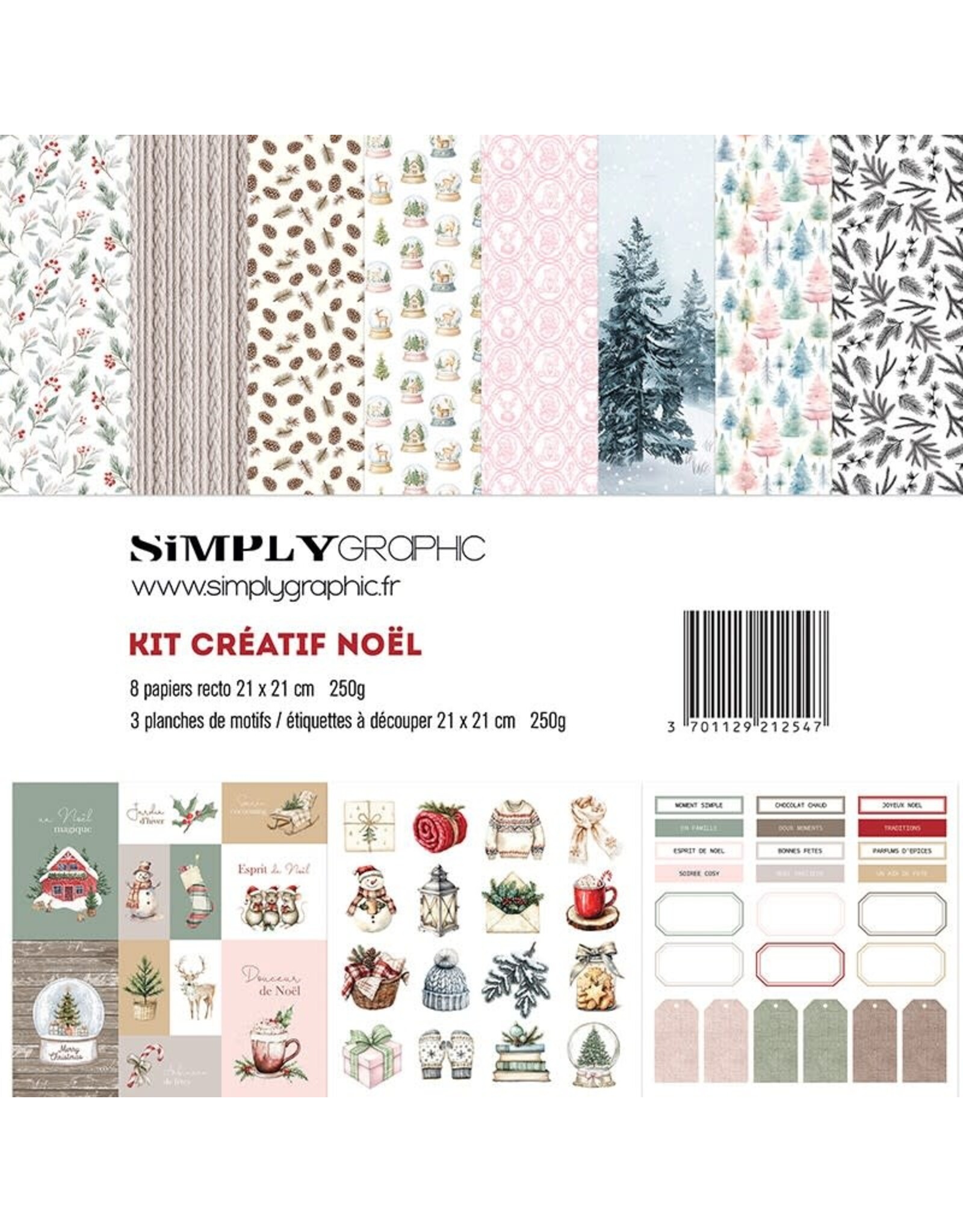 SIMPLY GRAPHIC SIMPLY GRAPHIC KIT CRÉATIF NOËL