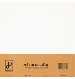 PRISM STUDIO PRISM STUDIO 12x12 ULTRA-SMOOTH 65lb CARDSTOCK - SOLAR WHITE 25/PK