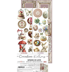 CRAFT O'CLOCK CRAFT O'CLOCK SPRING IN LOVE EXTRAS SET-MIX 6x12  COLLECTION PACK 18 SHEETS