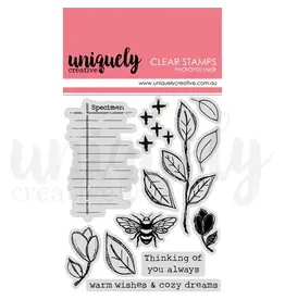 UNIQUELY CREATIVE UNIQUELY CREATIVE BOTANICAL ART JOURNAL CLEAR STAMP SET
