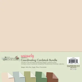 UNIQUELY CREATIVE UNIQUELY CREATIVE BOTANICAL CHRONICLES 12x12 CARDSTOCK BUNDLE