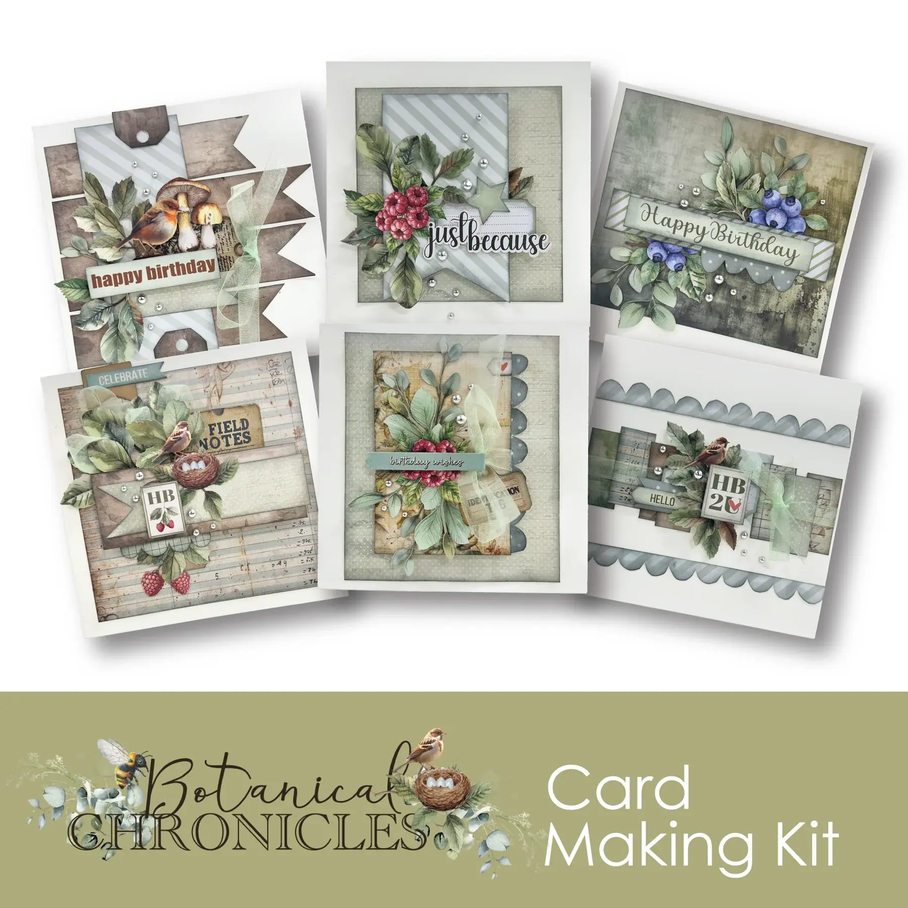 UNIQUELY CREATIVE UNIQUELY CREATIVE BOTANICAL CHRONICLES CARD MAKING KIT