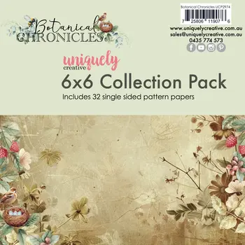 UNIQUELY CREATIVE UNIQUELY CREATIVE BOTANICAL CHRONICLES 6x6 COLLECTION PACK